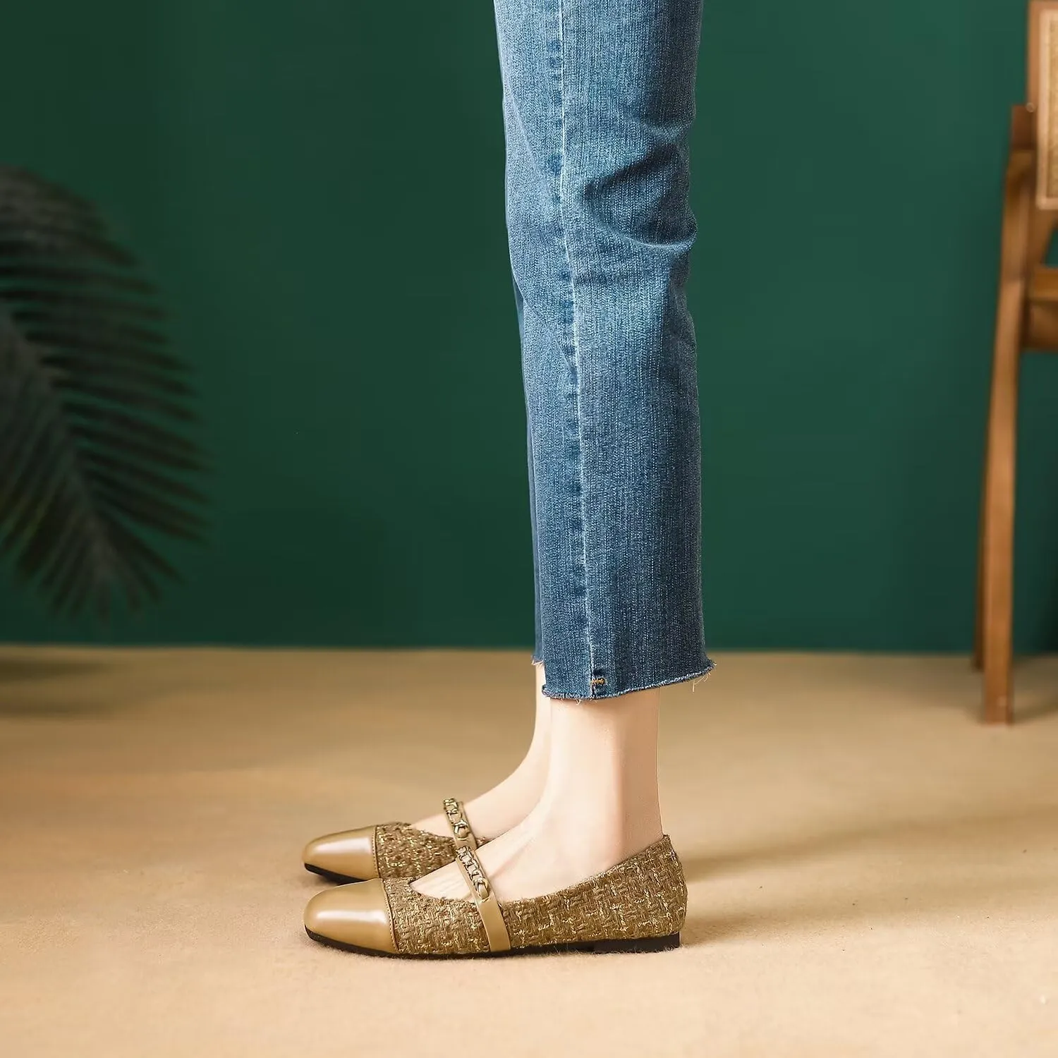 Hee grand Flats for Women, Mary Jane Shoes for Women, Women's Flats, Comfortable Flats Shoes Women, Womens Ballet Flats with Straps, Low Heel Dress Shoes,Womens Flats
