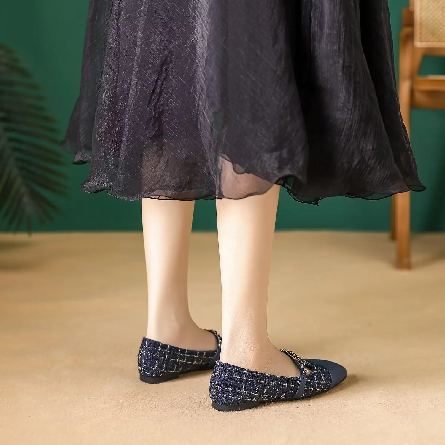Hee grand Flats for Women, Mary Jane Shoes for Women, Women's Flats, Comfortable Flats Shoes Women, Womens Ballet Flats with Straps, Low Heel Dress Shoes,Womens Flats