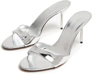 heelchic Women’s High Stilettos Heels Slip on Heeled Slides Sandals, Open Pointed Toe Mules for Women Sexy Dress Pumps Prom Dance Shoes