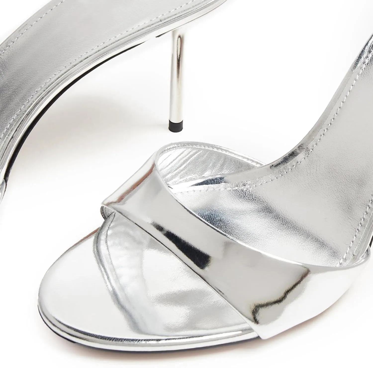 heelchic Women’s High Stilettos Heels Slip on Heeled Slides Sandals, Open Pointed Toe Mules for Women Sexy Dress Pumps Prom Dance Shoes