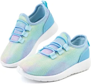 HIITAVE Girls Shoes Kids Slip on Tennis Sneakers Walking Running Athletic Gym Shoes
