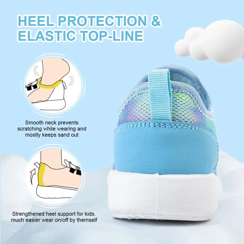 HIITAVE Girls Shoes Kids Slip on Tennis Sneakers Walking Running Athletic Gym Shoes