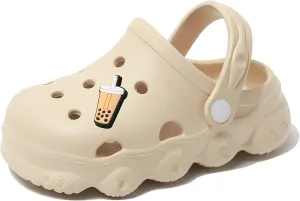 INMINPIN Kids Cute Clogs Cartoon Garden Shoes Boys Girls Slides Slippers Indoor Outdoor Children Water Shower Beach Pool Sandals