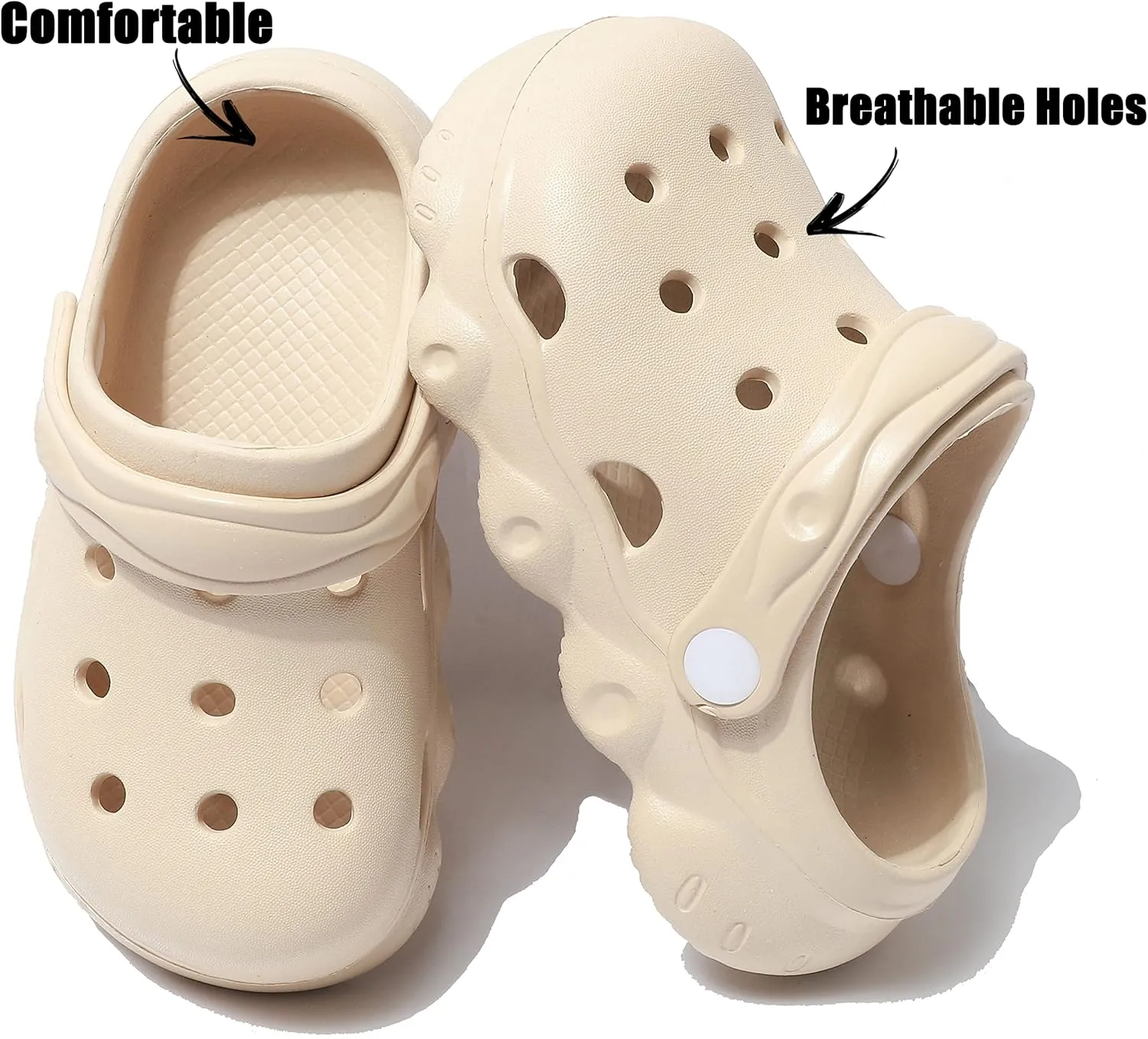 INMINPIN Kids Cute Clogs Cartoon Garden Shoes Boys Girls Slides Slippers Indoor Outdoor Children Water Shower Beach Pool Sandals