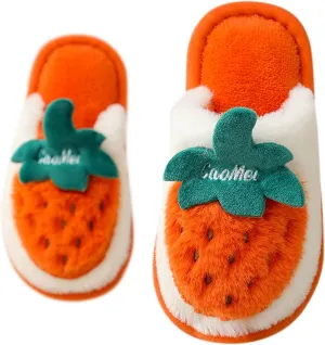 Jelly Sandal Girl Cartoon Strawberry Pattern Bedroom Slippers For Kids Cotton Slippers Slippers 12 18 Months