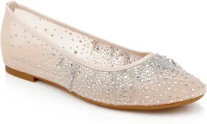 Jewel Badgley Mischka Nuala Mesh Flats