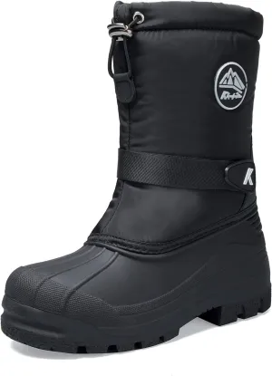 K KomForme Snow Boots for Boys & Girls Warm Waterproof Slip Resistant Winter Shoes (Toddler/Little Kid/Big Kid)