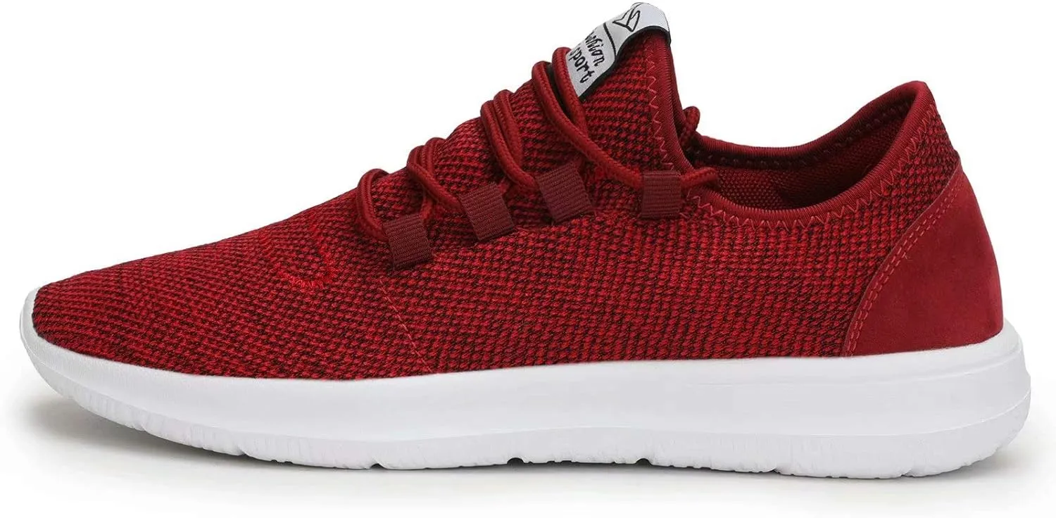 KEEZMZ Men's Running Shoes Fashion Breathable Sneakers Mesh Soft Sole Casual Athletic Lightweight
