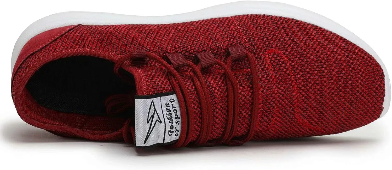 KEEZMZ Men's Running Shoes Fashion Breathable Sneakers Mesh Soft Sole Casual Athletic Lightweight