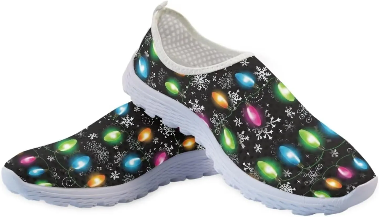 KEIAHUAN Running Shoes Womens Lightweight Athletic Running Shoes Breathable Casual Mesh Flats Sneakers