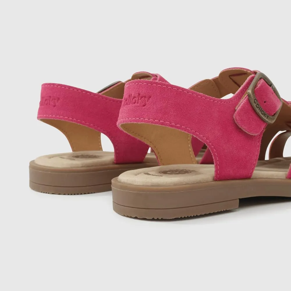 Kid Girls Fisherman Buckle Sandals - Comfortable Summer Sandals with Closed Toe & Adjustable Strap for Daily Wear & Outdoor Play