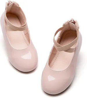 Kiderence Little Toddler Girls Dress Shoes Ballerina Ballet Flats Kids Mary Janes