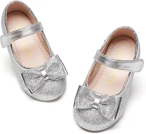 Kiderence Toddler Girls Dress Shoes Little Kids Mary Janes Ballet Flats Toddler