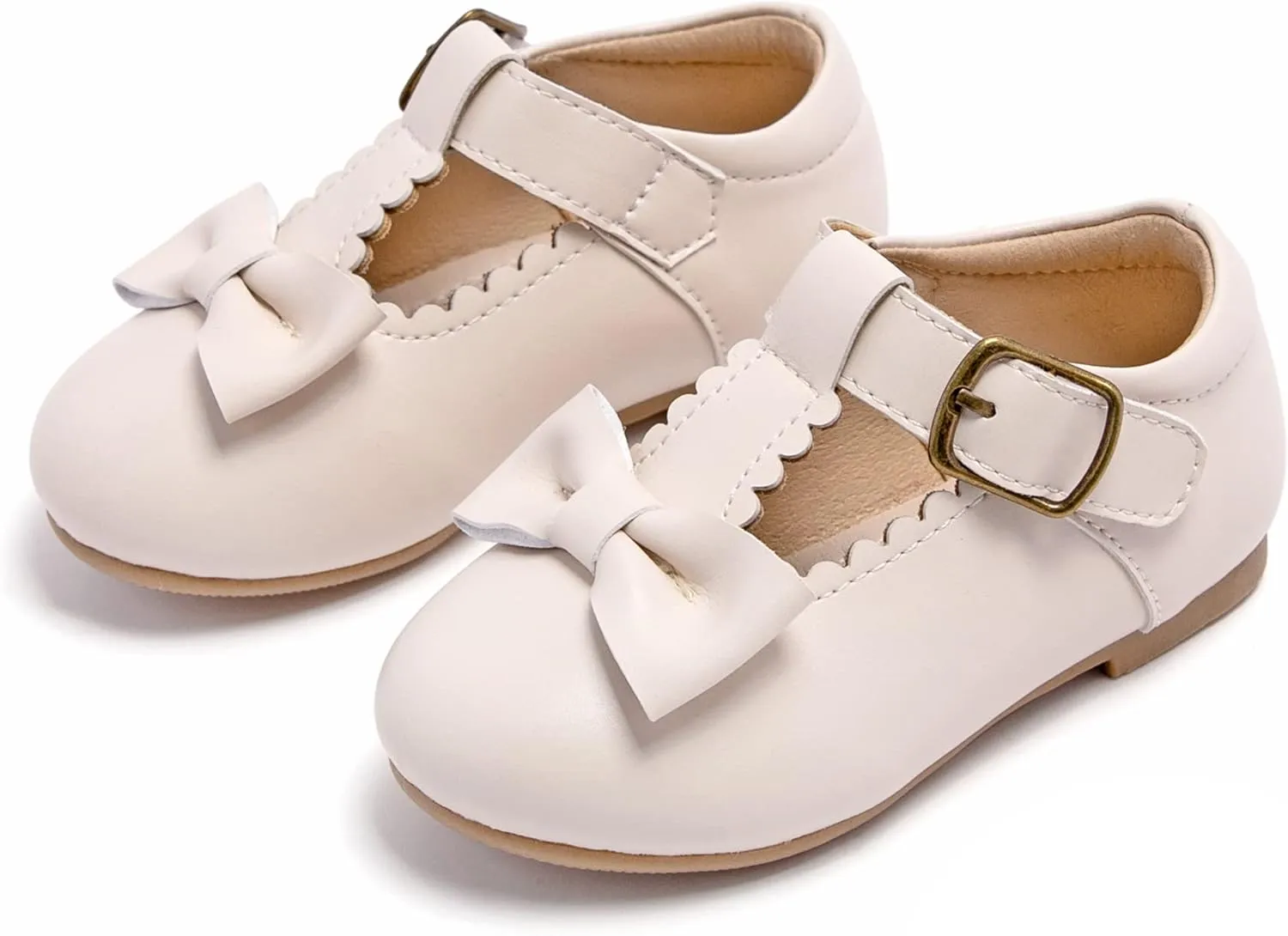 Kiderence Toddler Girls Dress Shoes Little Kids Mary Janes Ballet Flats Toddler