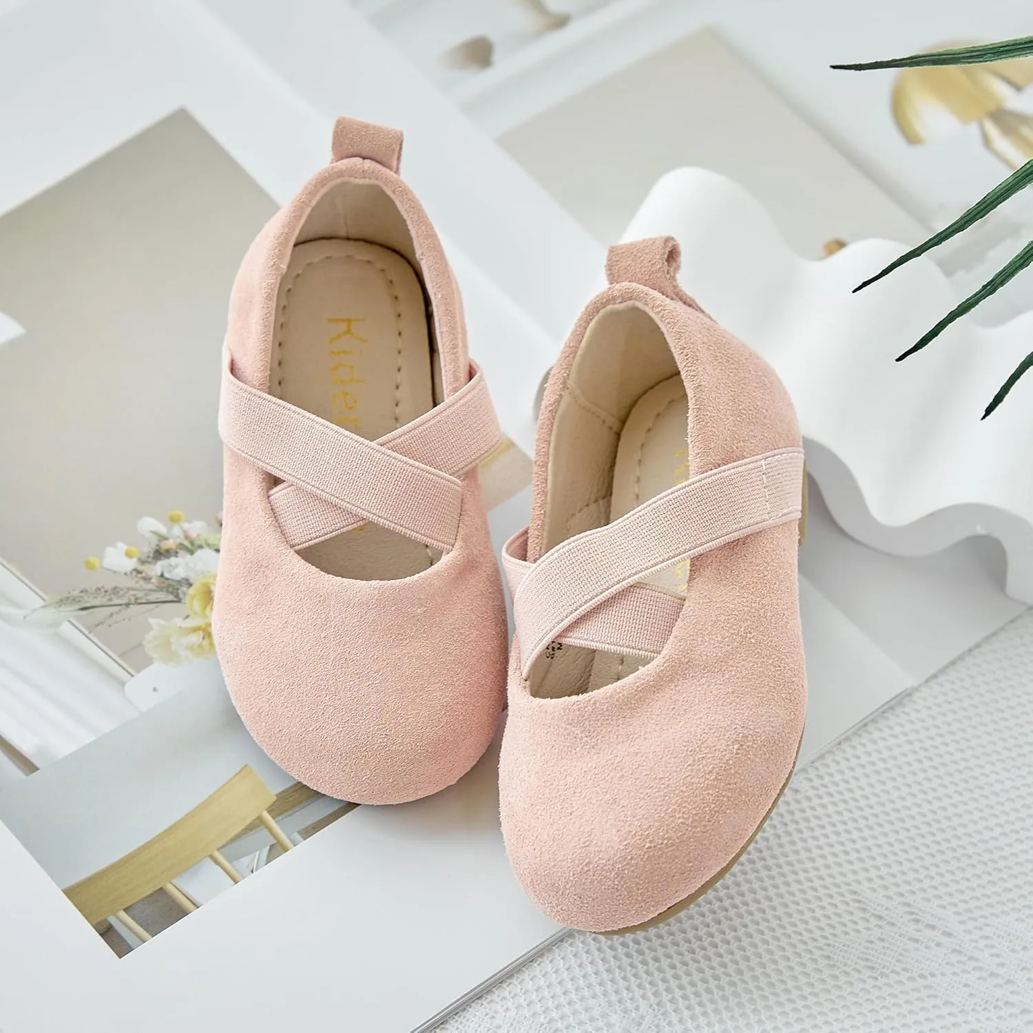 Kiderence Toddler Girls Dress Shoes Little Kids Mary Janes Ballet Flats Toddler