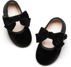 Kiderence Toddler Girls Dress Shoes Little Kids Mary Janes Ballet Flats Toddler