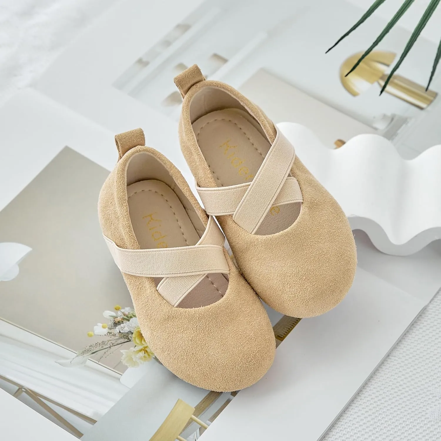 Kiderence Toddler Girls Dress Shoes Little Kids Mary Janes Ballet Flats Toddler
