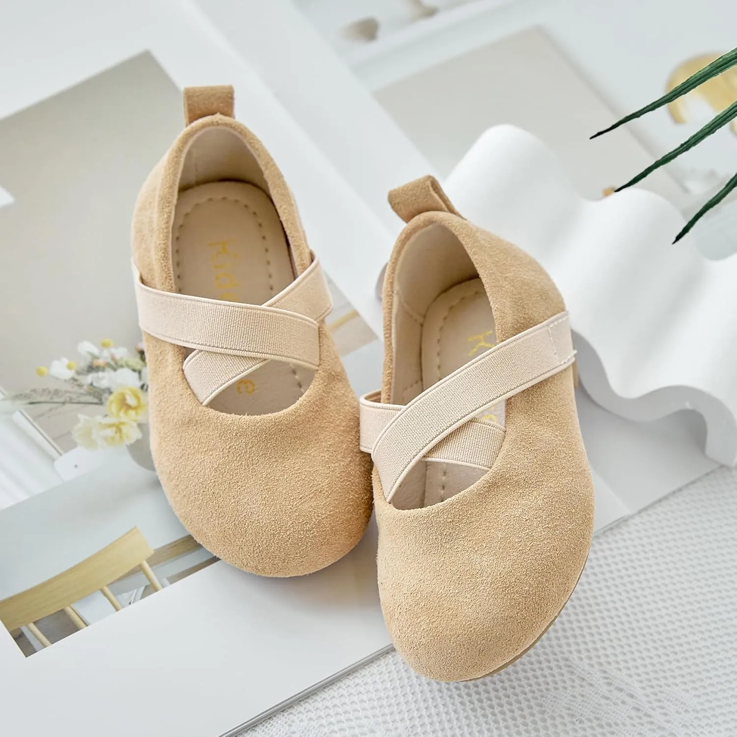 Kiderence Toddler Girls Dress Shoes Little Kids Mary Janes Ballet Flats Toddler