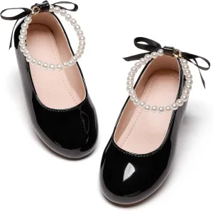 Kiderence Toddler Girls Dress Shoes Little Kids Mary Janes Ballet Flats Toddler