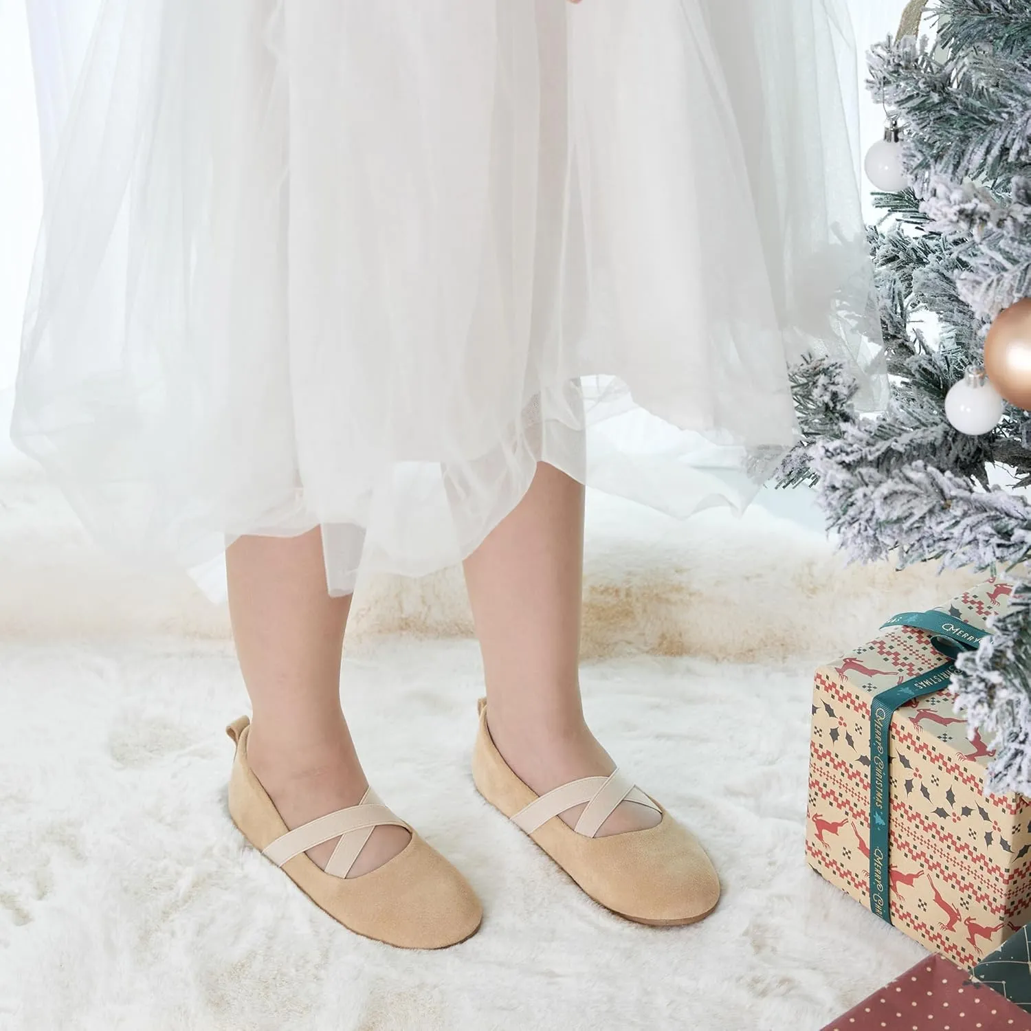 Kiderence Toddler Girls Dress Shoes Little Kids Mary Janes Ballet Flats Toddler