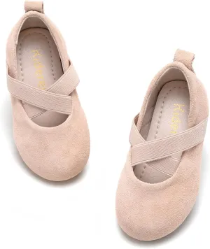 Kiderence Toddler Girls Dress Shoes Little Kids Mary Janes Ballet Flats Toddler