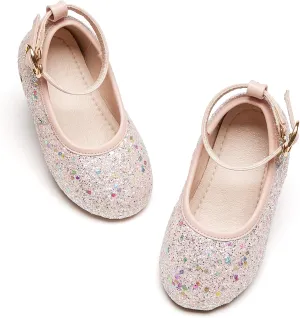 Kiderence Toddler Girls Dress Shoes Little Kids Mary Janes Ballet Flats Toddler