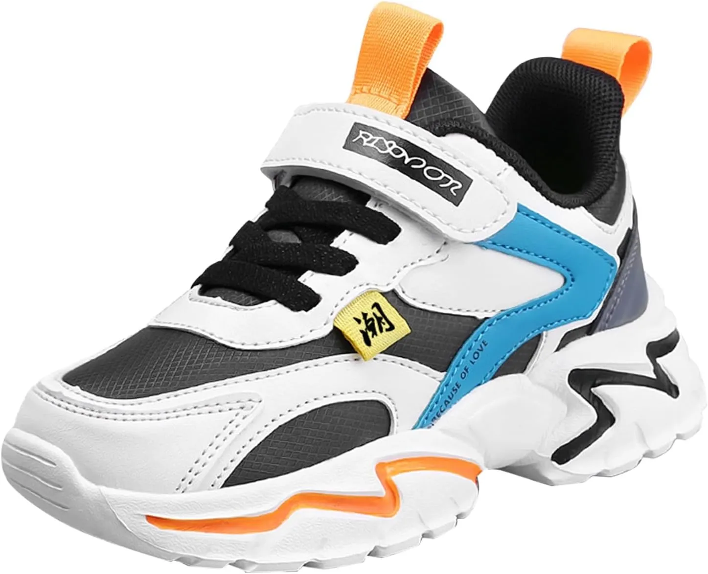 Kids Basketball Shoes Toddler Boys Girls Adjustable Mesh Sneakers Mid Top Training Shoes Non-Slip Sports Shoes