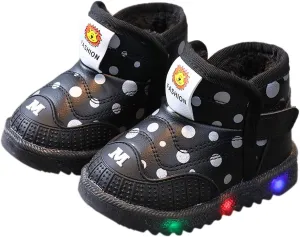 Kids Boys Girls Breathable LED Light Up Flashing Sneakers for Children Toddler Baby Light Up Sport Crib Shoes