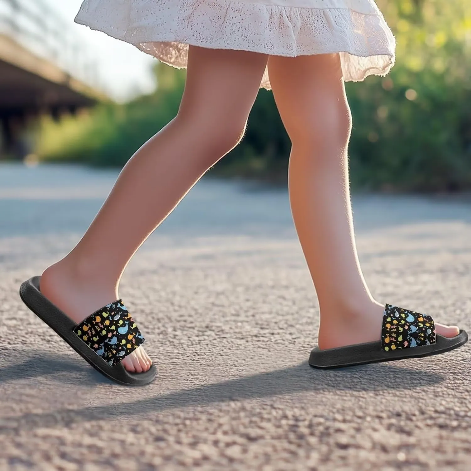 Kids Girls Boys Clogs Garden Shoes Slides Sandals Children Water Shower Beach Pool Slippers Indoor Outdoor
