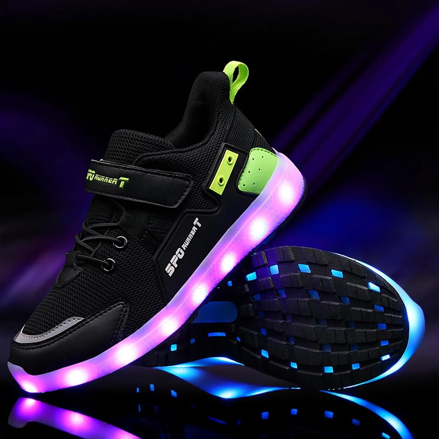 Kids Light Up Shoes USB Charge Led Flash Sneakers for Boys Girls