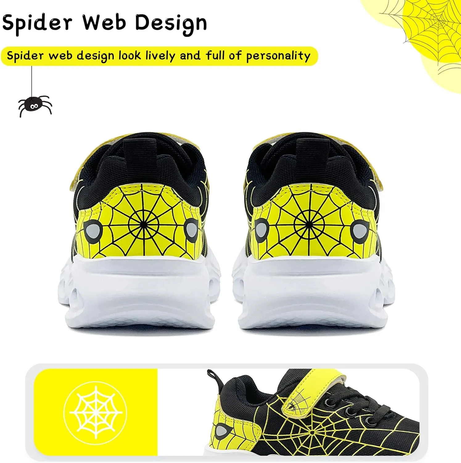 Kids Shoes Toddler Boys Girls Athletic Running Sports Sneakers Non-Slip Lightweight Sneakers Unisex Luminous Sneakers for Toddler/Little Kid