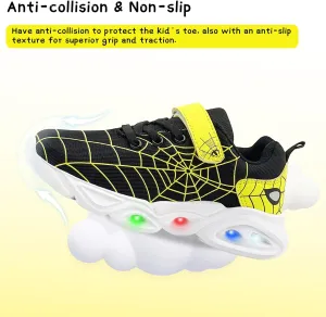 Kids Shoes Toddler Boys Girls Athletic Running Sports Sneakers Non-Slip Lightweight Sneakers Unisex Luminous Sneakers for Toddler/Little Kid