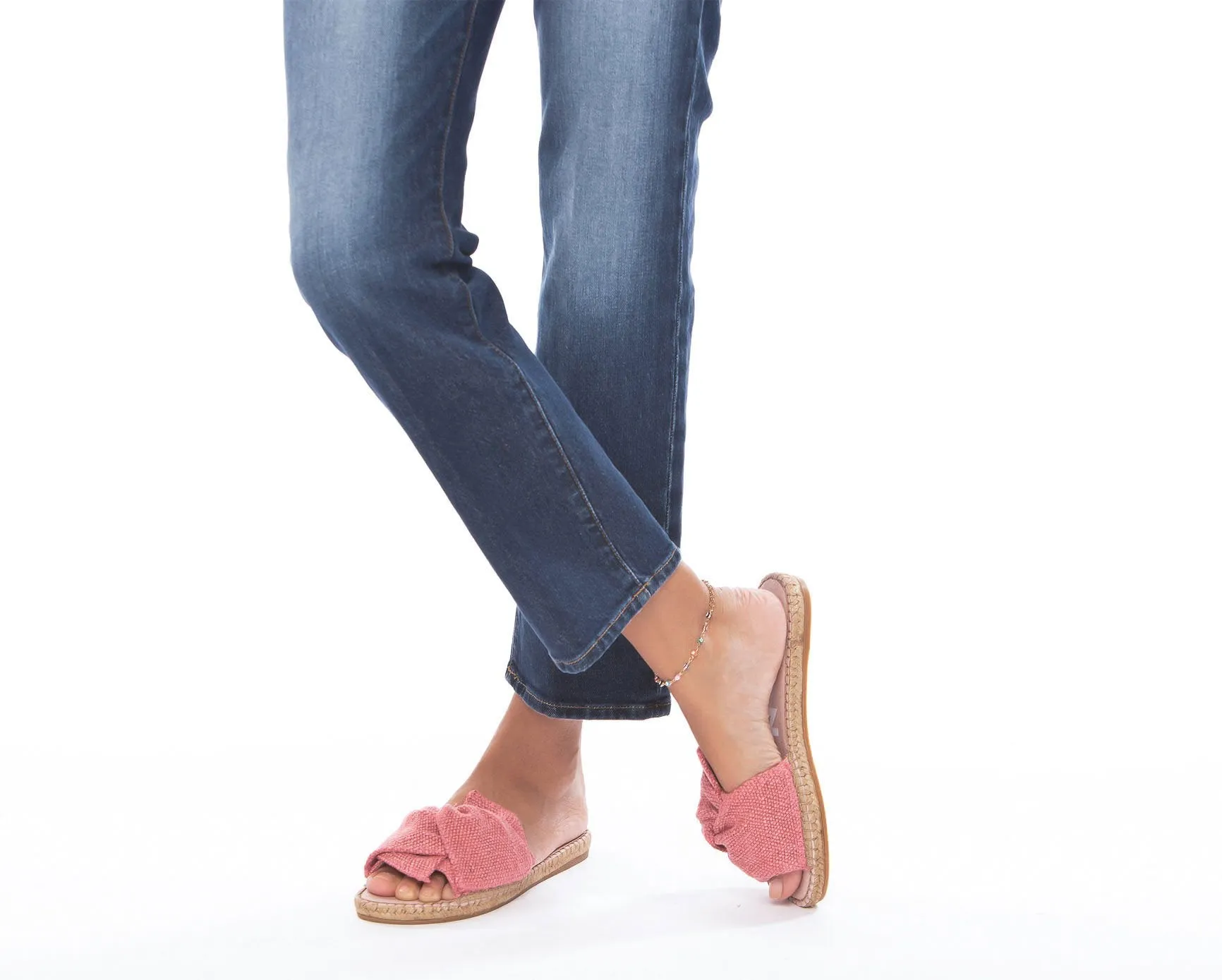 Knot Flat - - with On-demand shipping Sandals Yucatan Rose Wide array