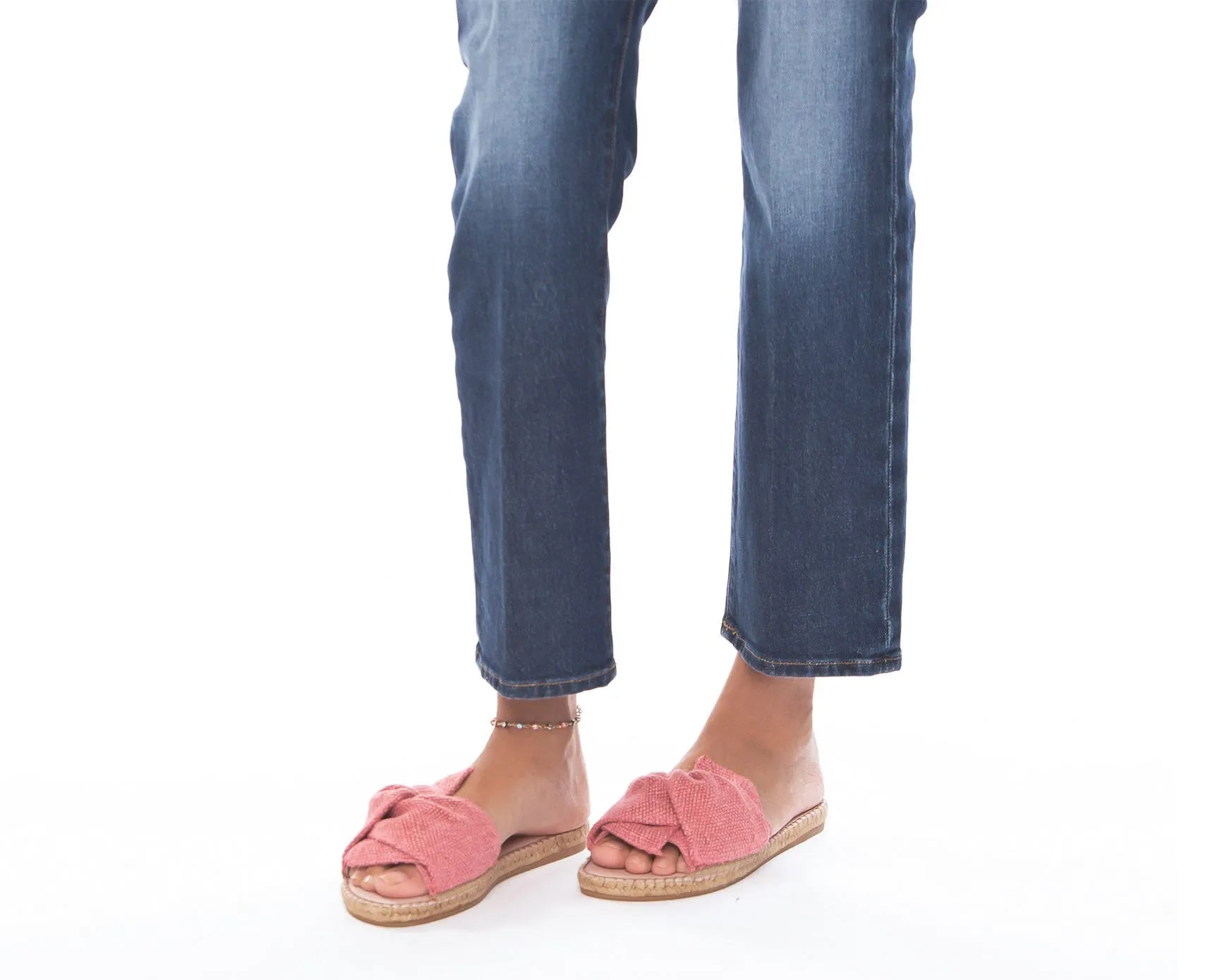 Knot Flat - - with On-demand shipping Sandals Yucatan Rose Wide array