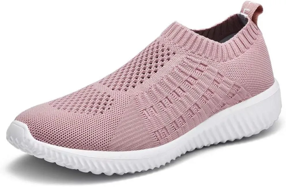 konhill Women's Lightweight Walking Shoes Breathable Slip On Tennis Sneakers Casual Mesh Workout Athletic