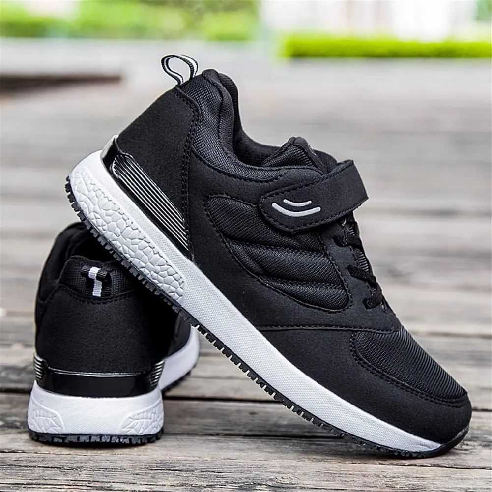 LEADER SHOW Men's Casual Elderly Safety Walking Shoes Light Weight Strap Comfort Sneakers