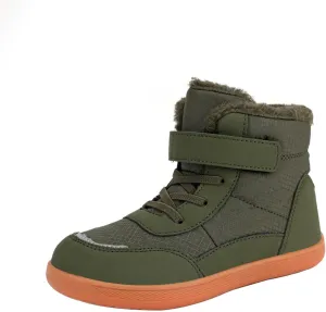 Little Kid Lined Plush Sport Shoes Boys Girls Wide Winter High Top Sneakers Faux F𝐮r Ankle Boots Warm Walking Shoes
