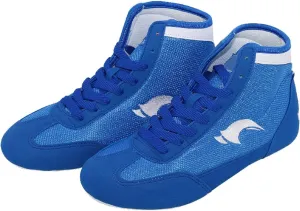 Little Kid's Wrestling Shoes Men High Top Boxing Shoes 𝐏rofessional Fitness Training Competition Long Boots