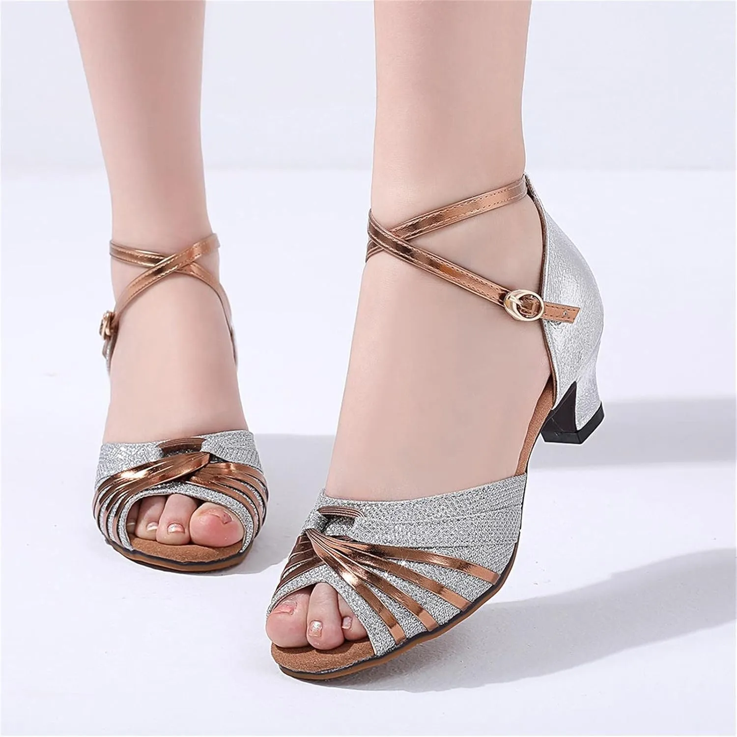 Low Heeled Thigh High Boots Leisure Dancing Heels Shoes Fashion Chunky Heel Booties for Women High Heel
