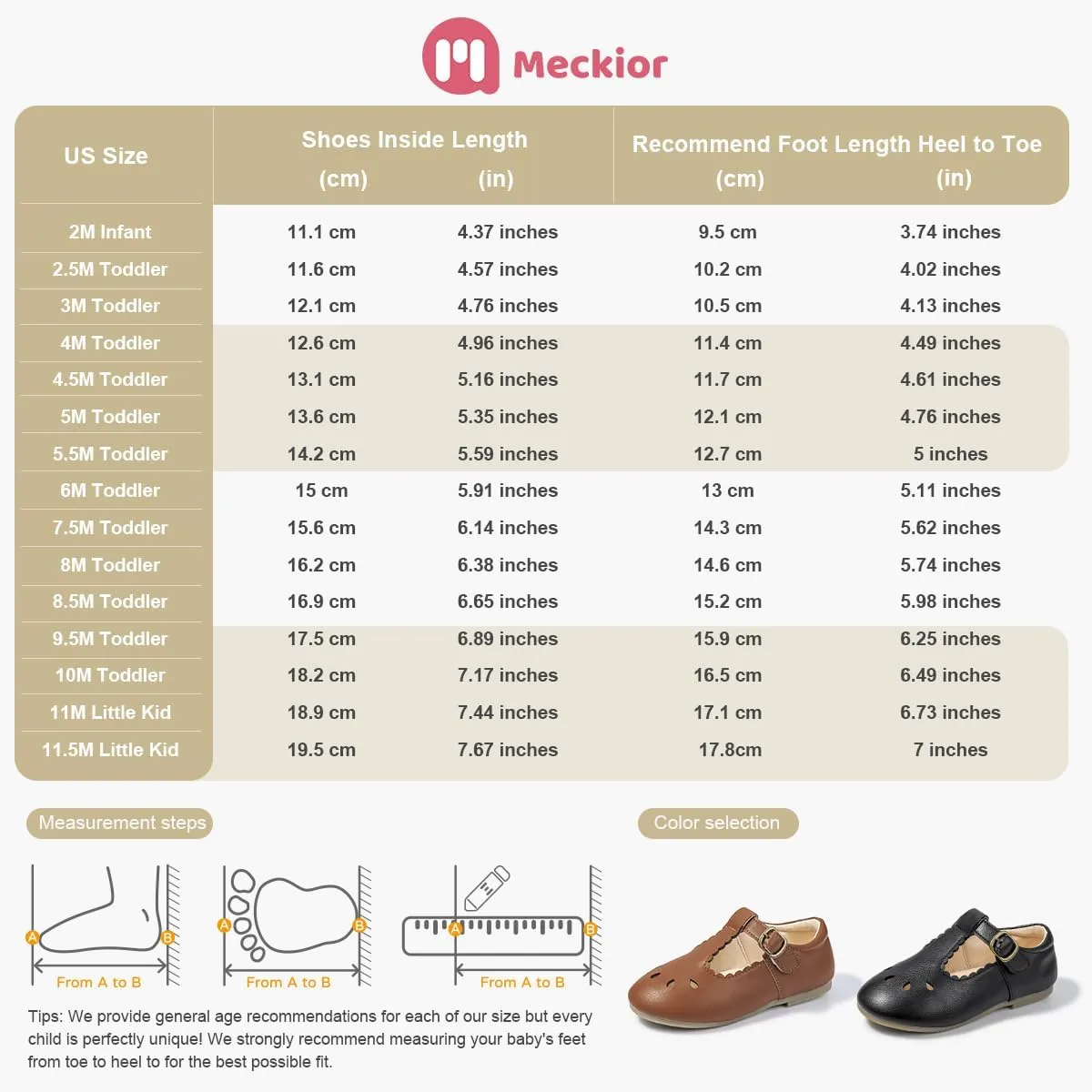 Meckior Toddler Little Girl Mary Jane Dress Shoes Ballet Flats for Girl Party School Shoes Bowknot Princess Shoes