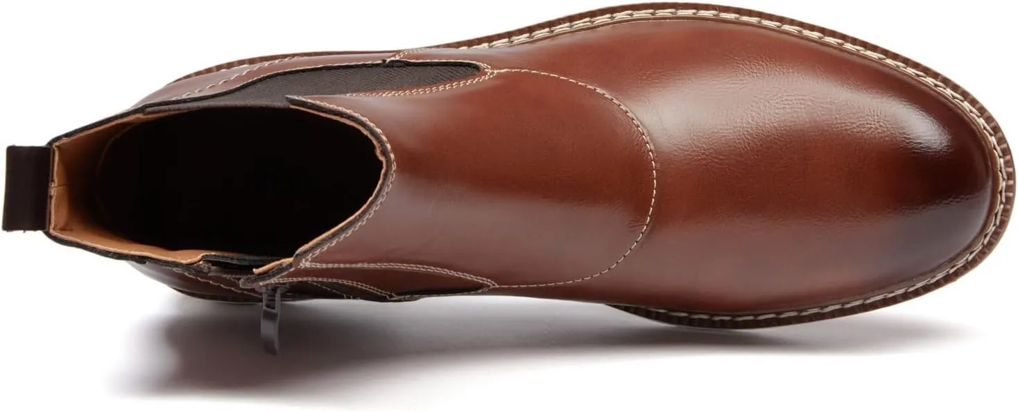 Men's Chelsea Boots Casual Chukka Ankle Boots Side Zipper Clouser Elastic Dress Boots Work Shoes for Men.