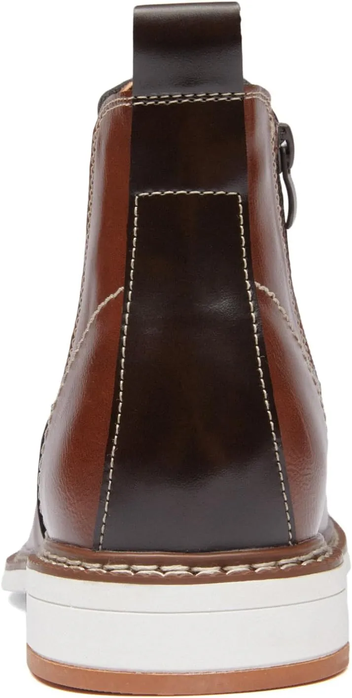 Men's Chelsea Boots Casual Chukka Ankle Boots Side Zipper Clouser Elastic Dress Boots Work Shoes for Men.