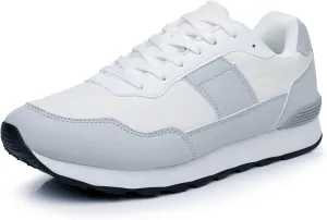 Men's Fashion Sneakers Lace Up Retro Classic Running Shoes for Men Mesh Lightweight and Breathable Non-Slip Rubber Outsole and EVA Midsole Walking Sport Shoes