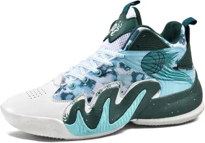 Men's High Top Anti-Slip Cushioning Basketball Shoes Fashion Running Sneakers Light Training Athletic Shoes
