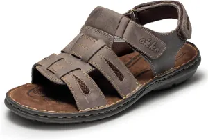 Mens Leather Sandals Athletic Fisherman Sandal Casual Summer Shoes for Men Outdoor