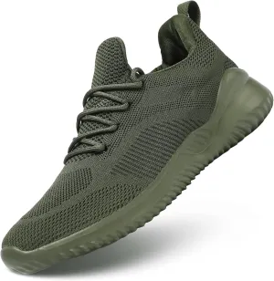 Men's Non Slip Running Shoes Ultra Light Breathable Casual Walking Shoes Fashion Sneakers Mesh Workout Sports Shoes