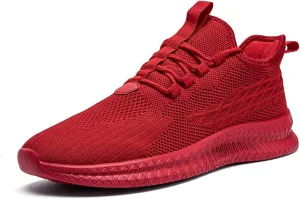 Men's Running Shoes Walking Sneakers Tennis Mens Shoes Casual Road Fashion Breathable Lightweight Slip on Workout Sport for Gym