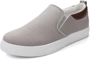 Mens Slip on Shoes, Men Canvas Low top Shoes, Fashion Shoes with Comfortable and Breathable