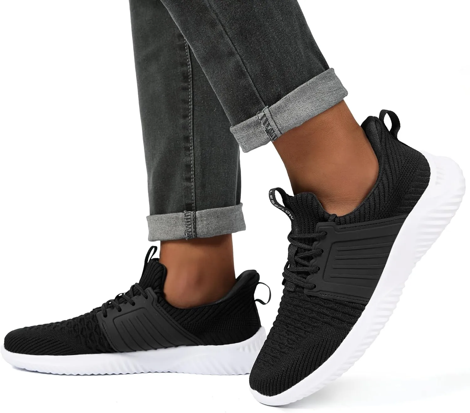 Men's Walking Shoes Slip On Running Shoes Ultra Light Casual Sneakers Mesh Tennis Shoe Hands Free Workout Breathable Comfortable Knit Memory Foam Athletic