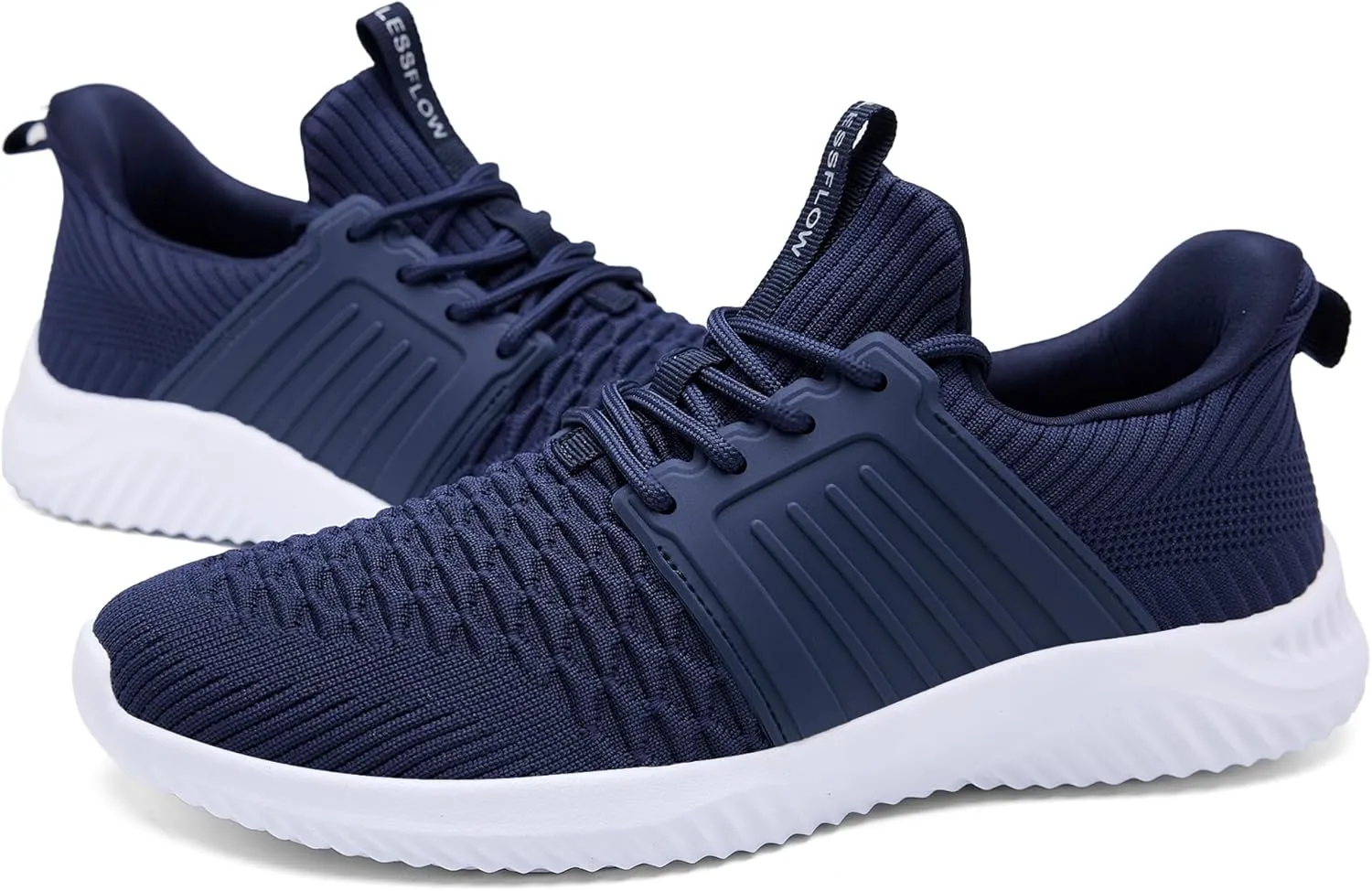 Men's Walking Shoes Slip On Running Shoes Ultra Light Casual Sneakers Mesh Tennis Shoe Hands Free Workout Breathable Comfortable Knit Memory Foam Athletic